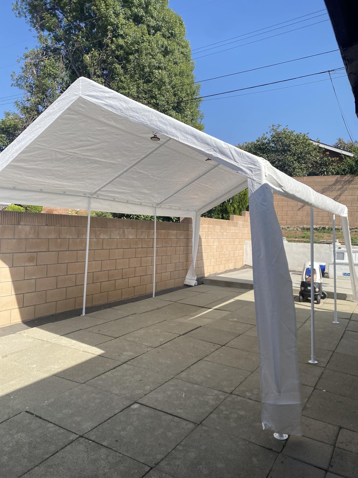 COBIZI 10x20 FT Heavy Duty Carport with Galvanized Frame, customer photo 2