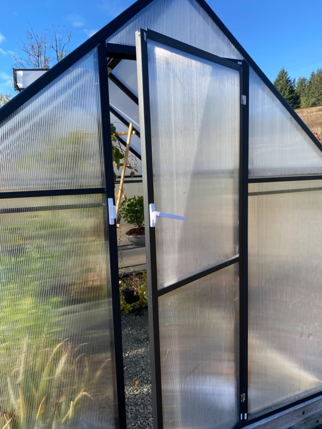 CDCASA 20x10x10 FT Polycarbonate Greenhouse for Outdoors w/4 Windows customer photo 1