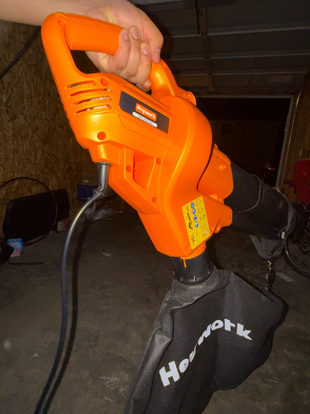 3-in-1 Leaf Vacuum Mulcher, 450 CFM Corded Blower customer photo 1