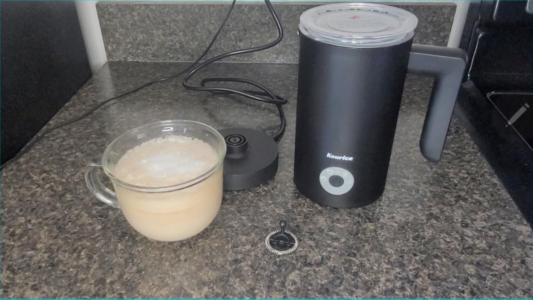 Milk Frother Electric, 4-in-1 Automatic Milk Frother and Steamer customer photo 1