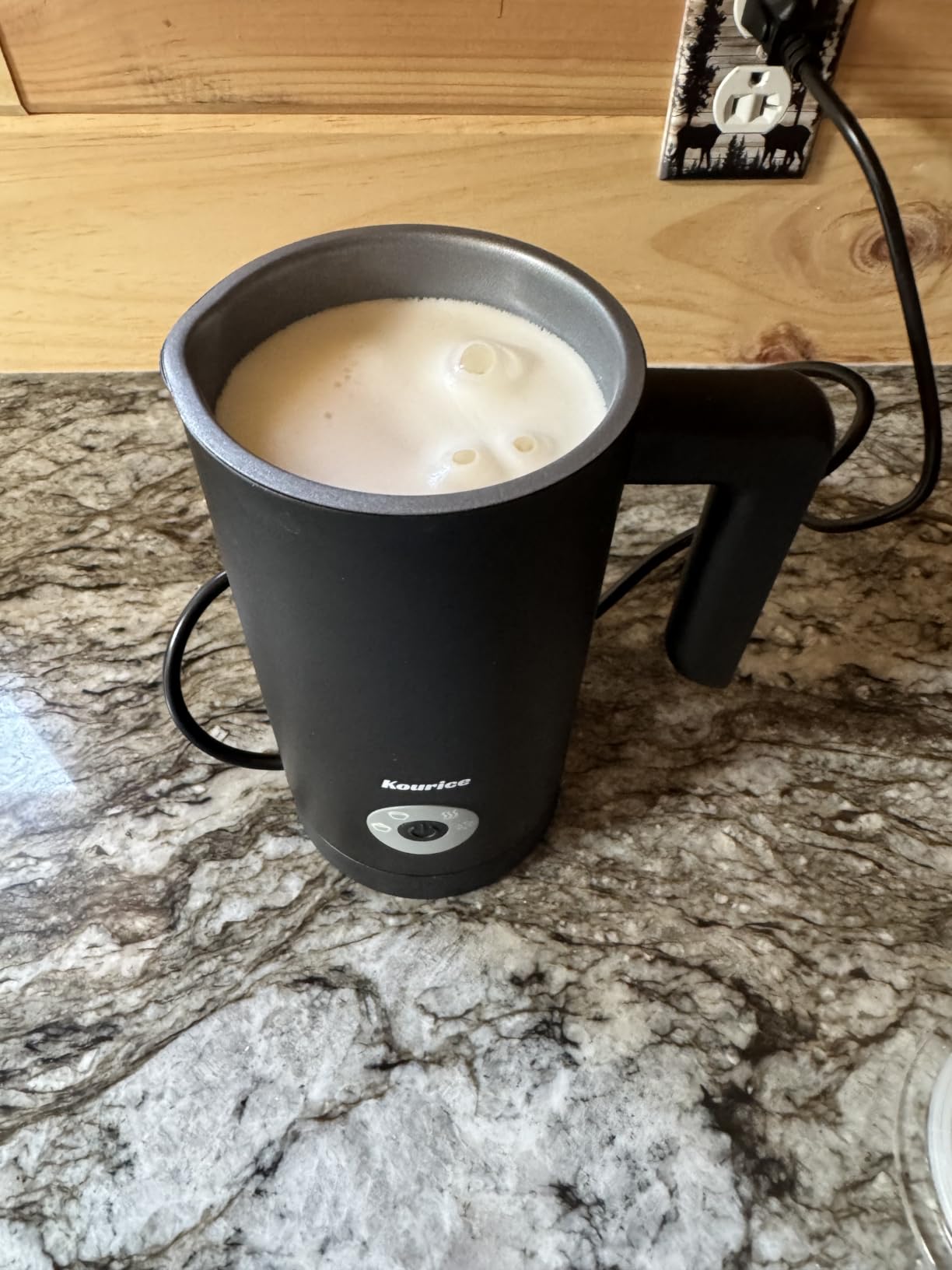 Milk Frother Electric, 4-in-1 Automatic Milk Frother and Steamer customer photo 2