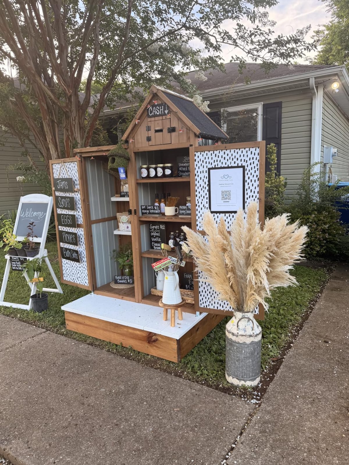 Potting Bench with Storage & Wheels, Mobile Outdoor Cabinet for Garden customer photo 1