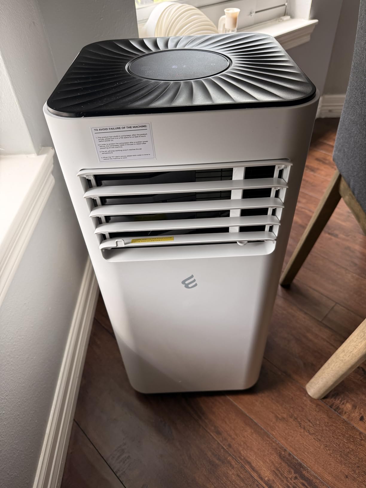 14000 BTU Smart Portable Air Conditioners, AC Unit Cools up to 750 sq. ft, Cooling, Dehumidifier & Fan, Auto Evaporation, Touchscreen, Silent Sleep Mode Portable AC with Remote & Ventilation Kit customer photo 1
