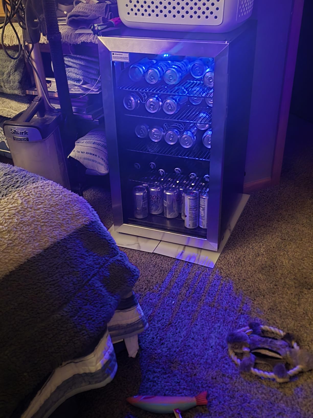 Feelfunn 3.2 Cu. Ft. Beverage Refrigerator, 126-Can Mini Fridge, 34-64°F customer photo 1