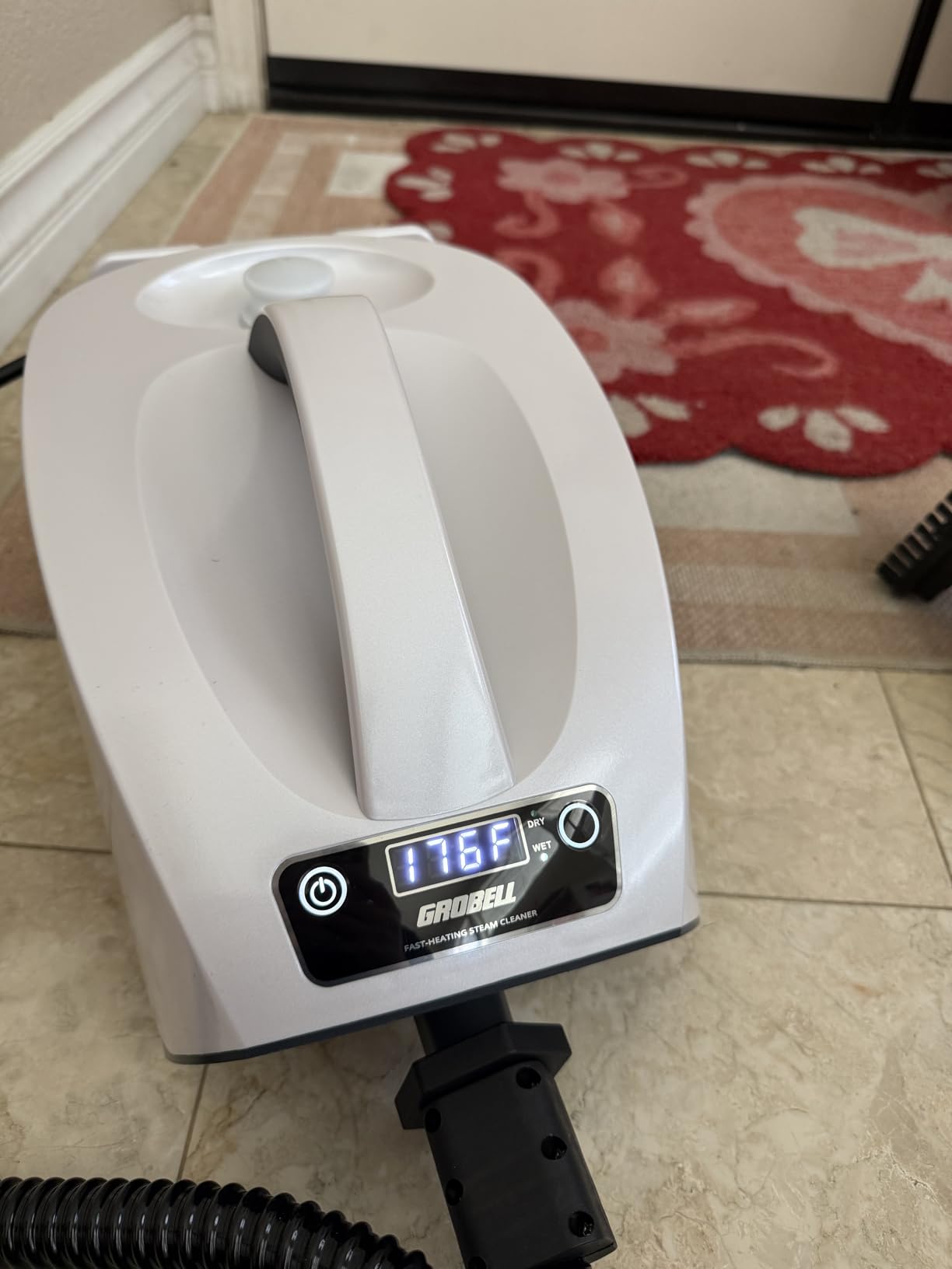 Steam Cleaner: 40s Fast Heating-0.66Gal (2.5L) Large Tank-21 PCS Kit-No Cooling-Refill Anytime-Detachable Hose Multi Portable Steamer Mop for Home Car Bed Furniture Tile Grout Floor Cleaning customer photo 1