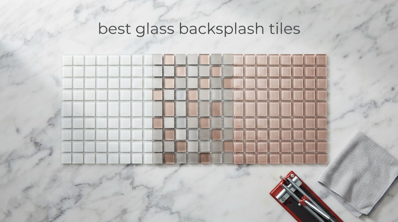 best glass backsplash tiles