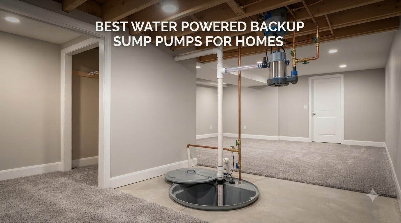 best water powered backup sump pumps for homes