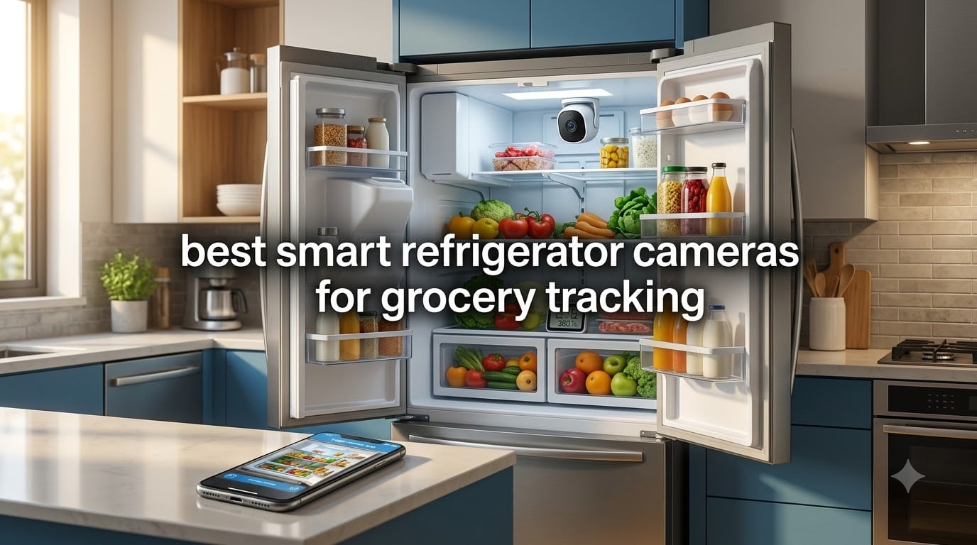 best smart refrigerator cameras for grocery tracking