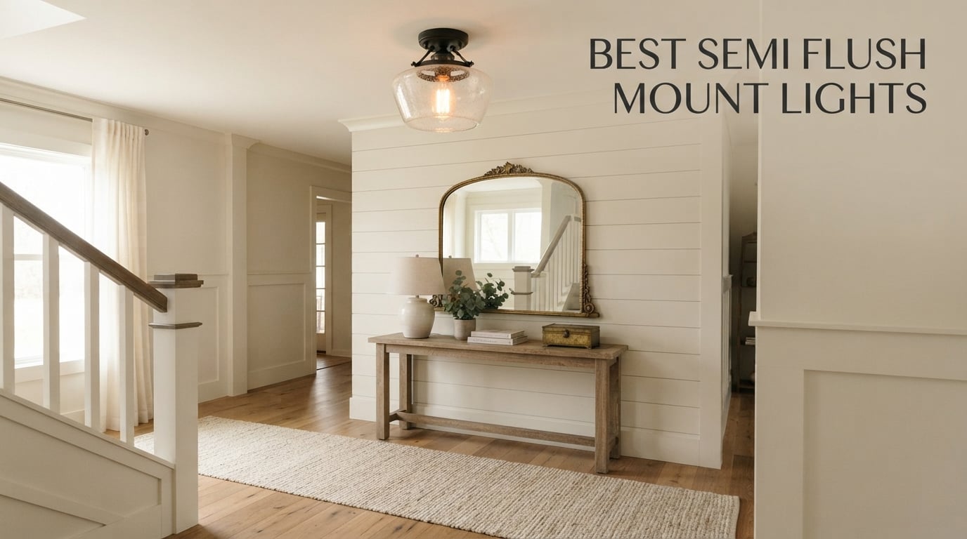 best semi flush mount lights