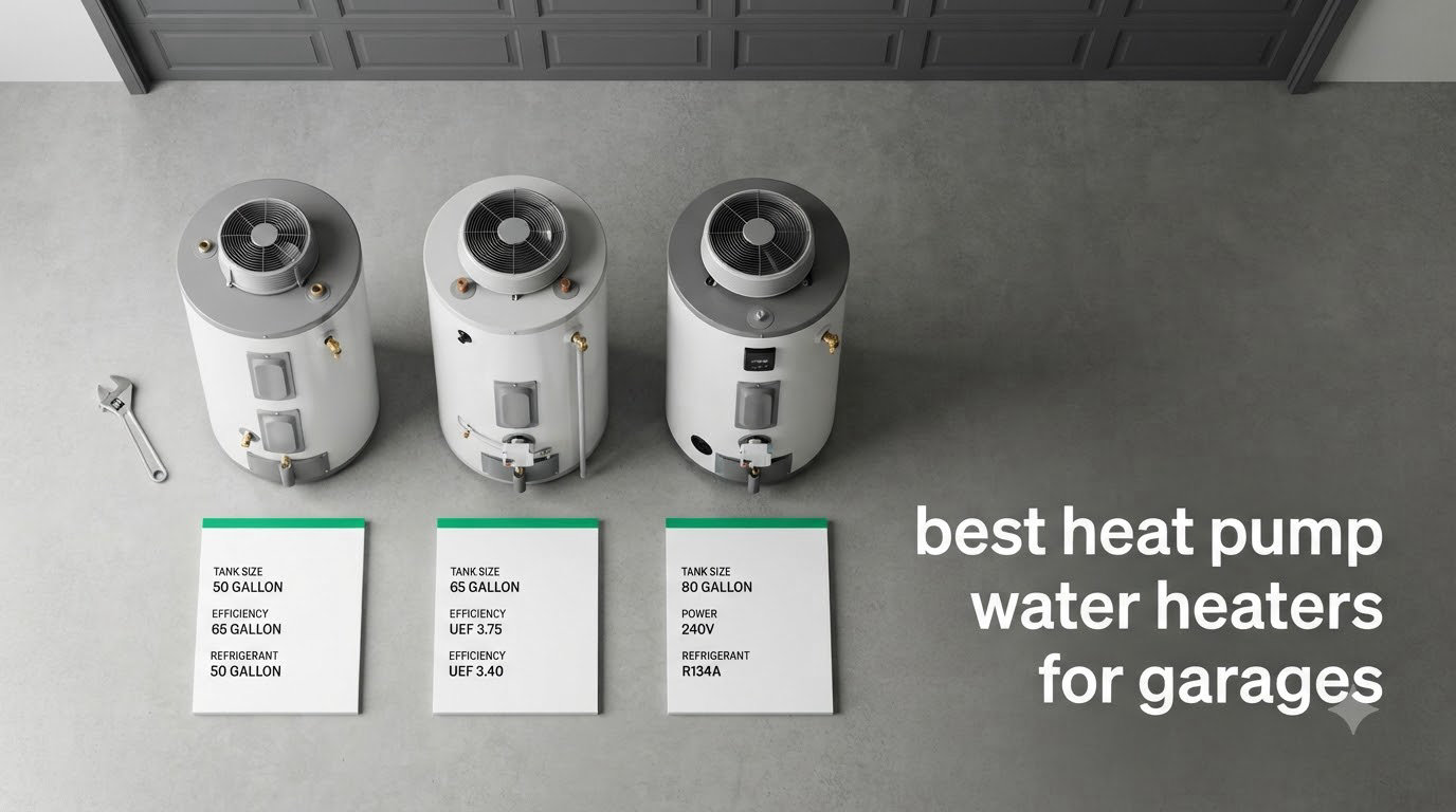 best heat pump water heaters for garages