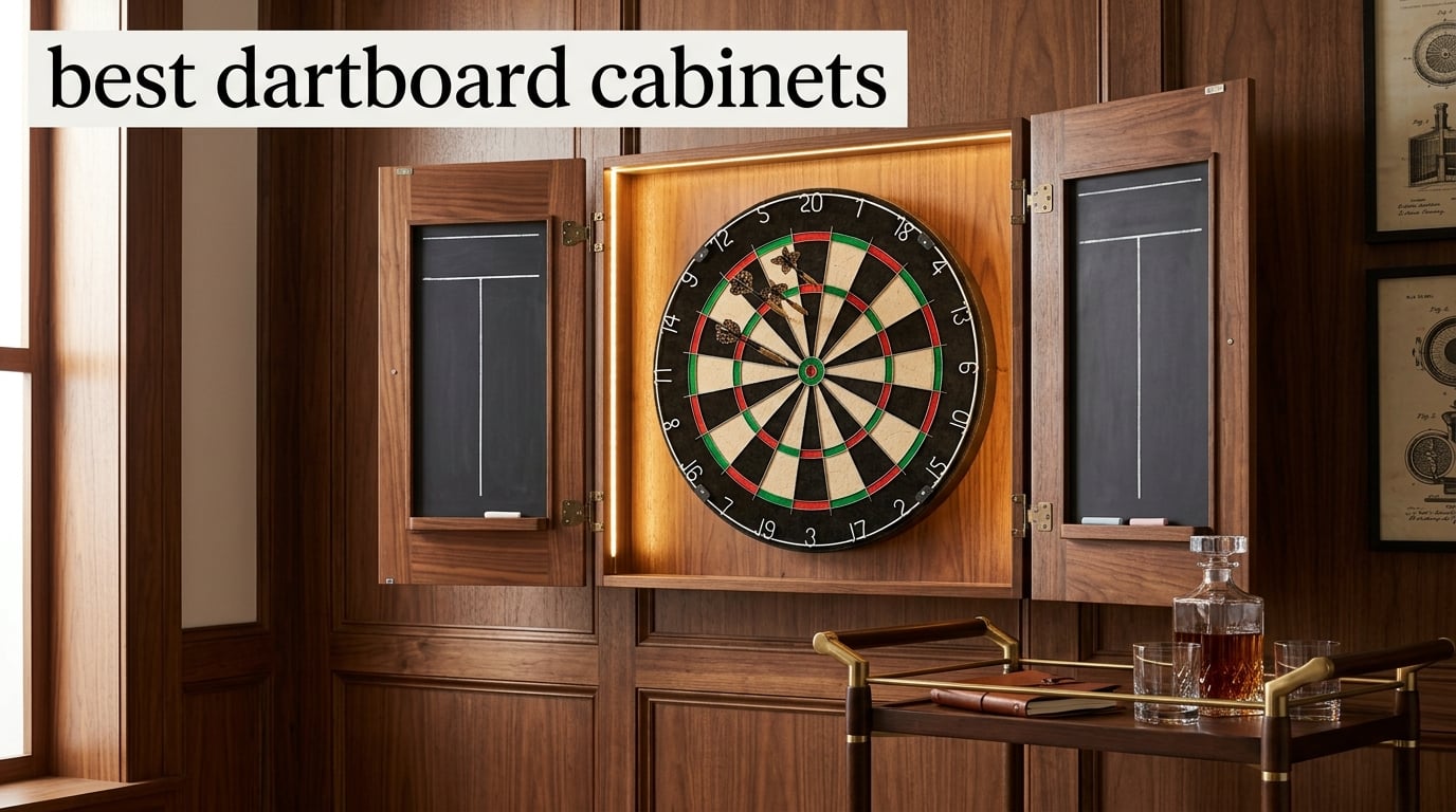 best dartboard cabinets