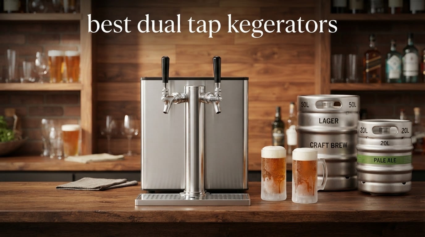 best dual tap kegerators