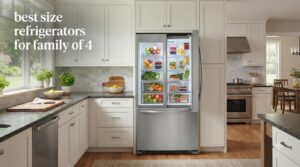 best size refrigerators for family of 4