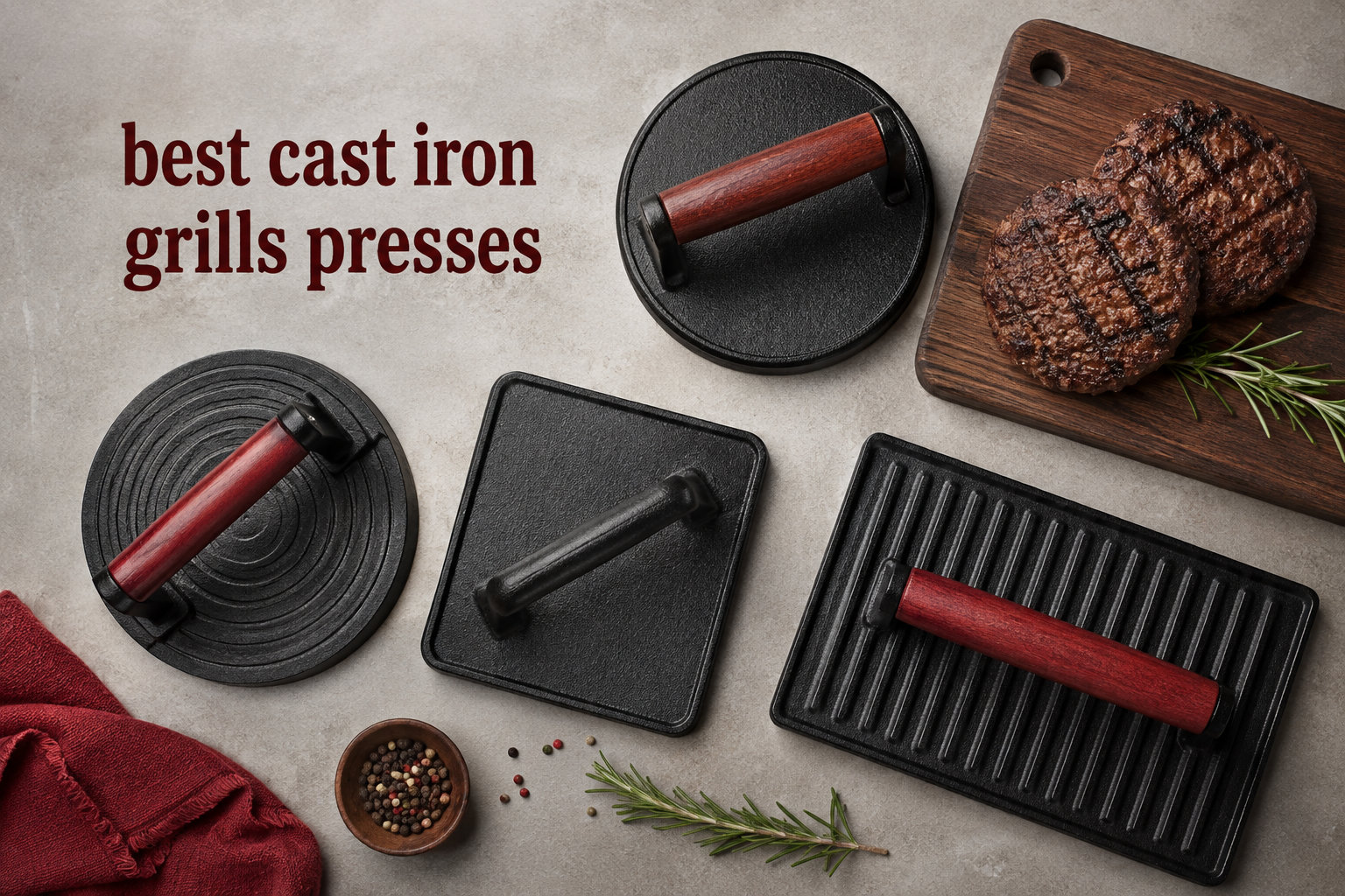 best cast iron grills presses