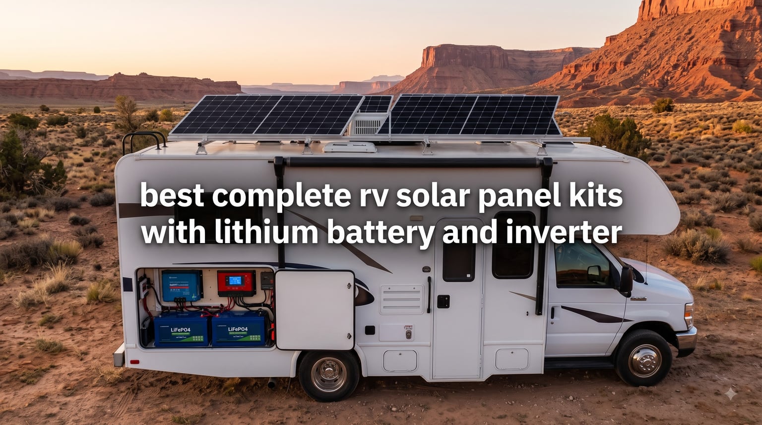 best complete rv solar panel kits with lithium battery and inverter