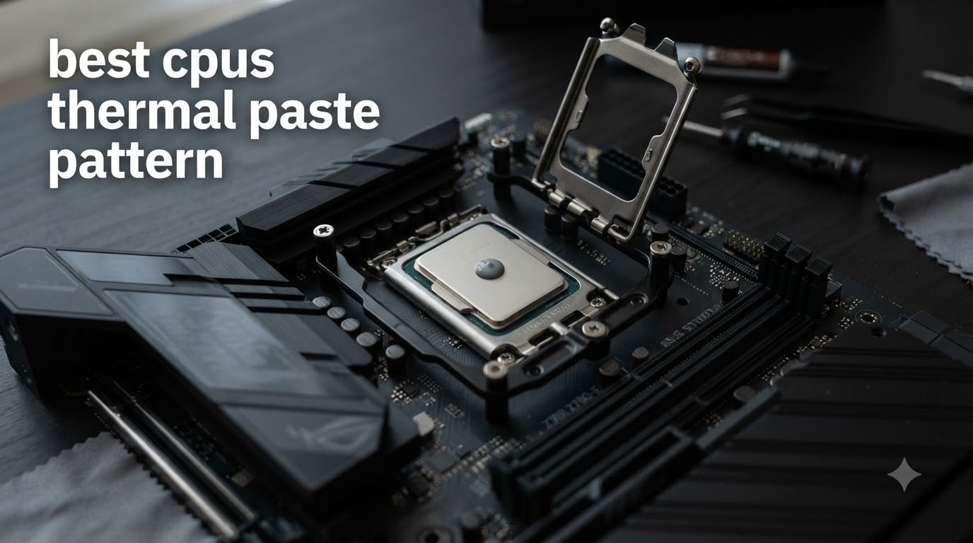 best cpus thermal paste pattern