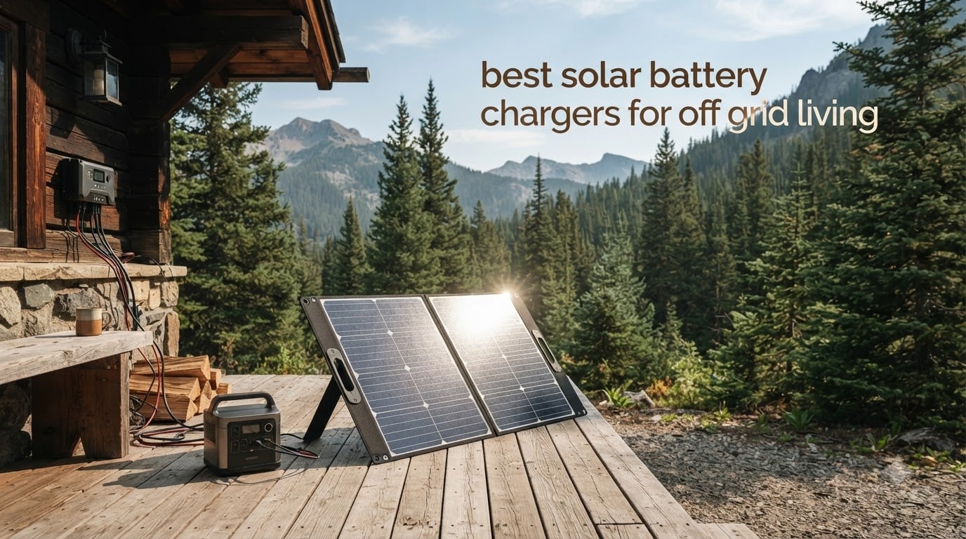 best solar battery chargers for off grid living