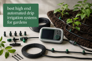 best high end automated drip irrigation systems for gardens