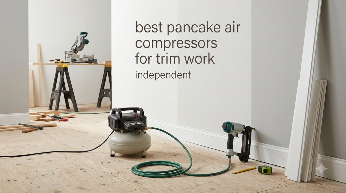 best pancake air compressors for trim work independent