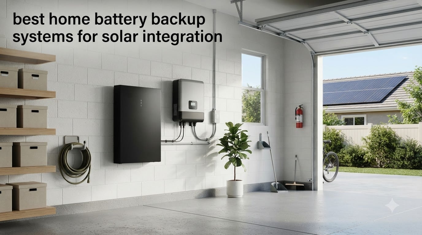 best home battery backup systems for solar integration