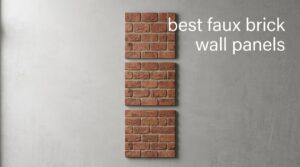 best faux brick wall panels