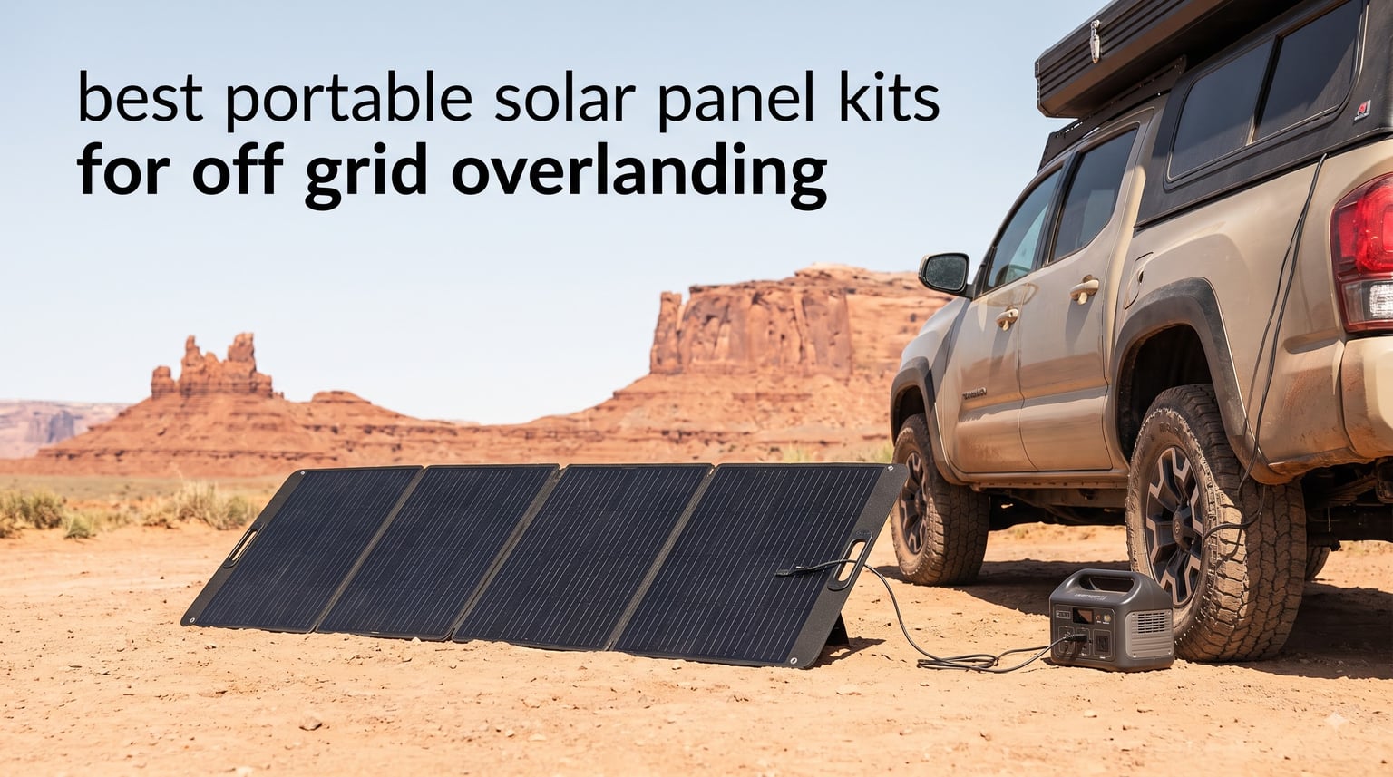best portable solar panel kits for off grid overlanding
