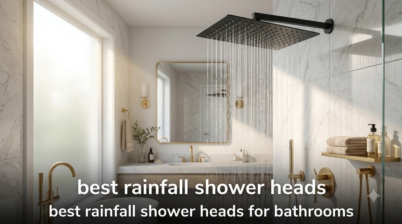 best rainfall shower heads for bathrooms
