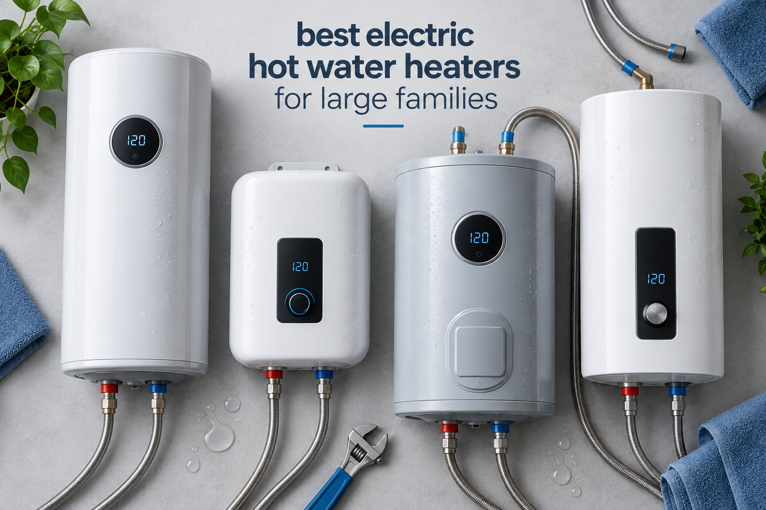 best electric hot water heaters for large families