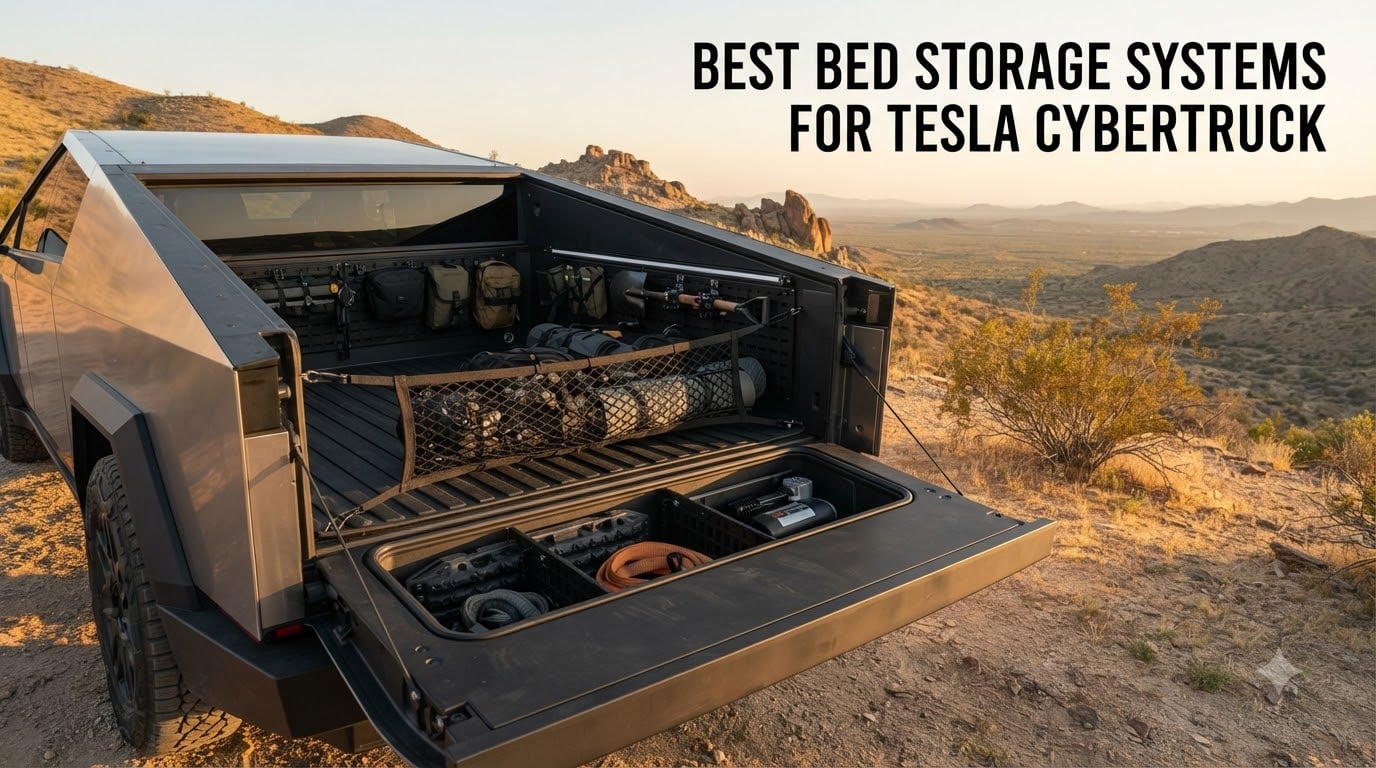 best bed storage systems for tesla cybertruck