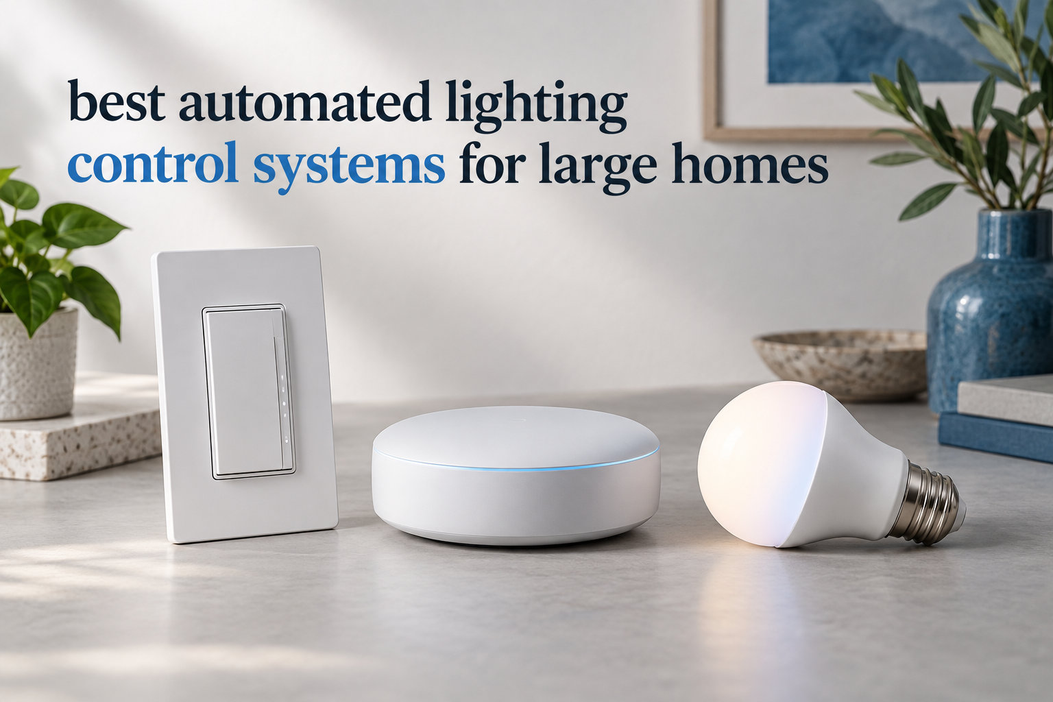 best automated lighting control systems for large homes