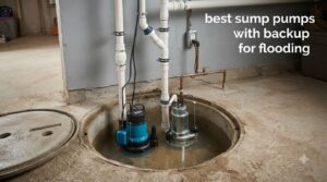 best sump pumps with backup for flooding