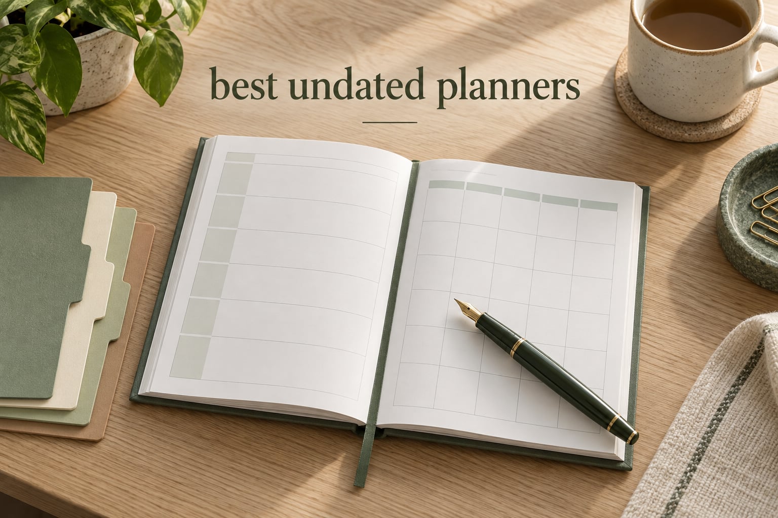 best undated planners