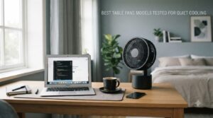 best table fans models tested for quiet cooling