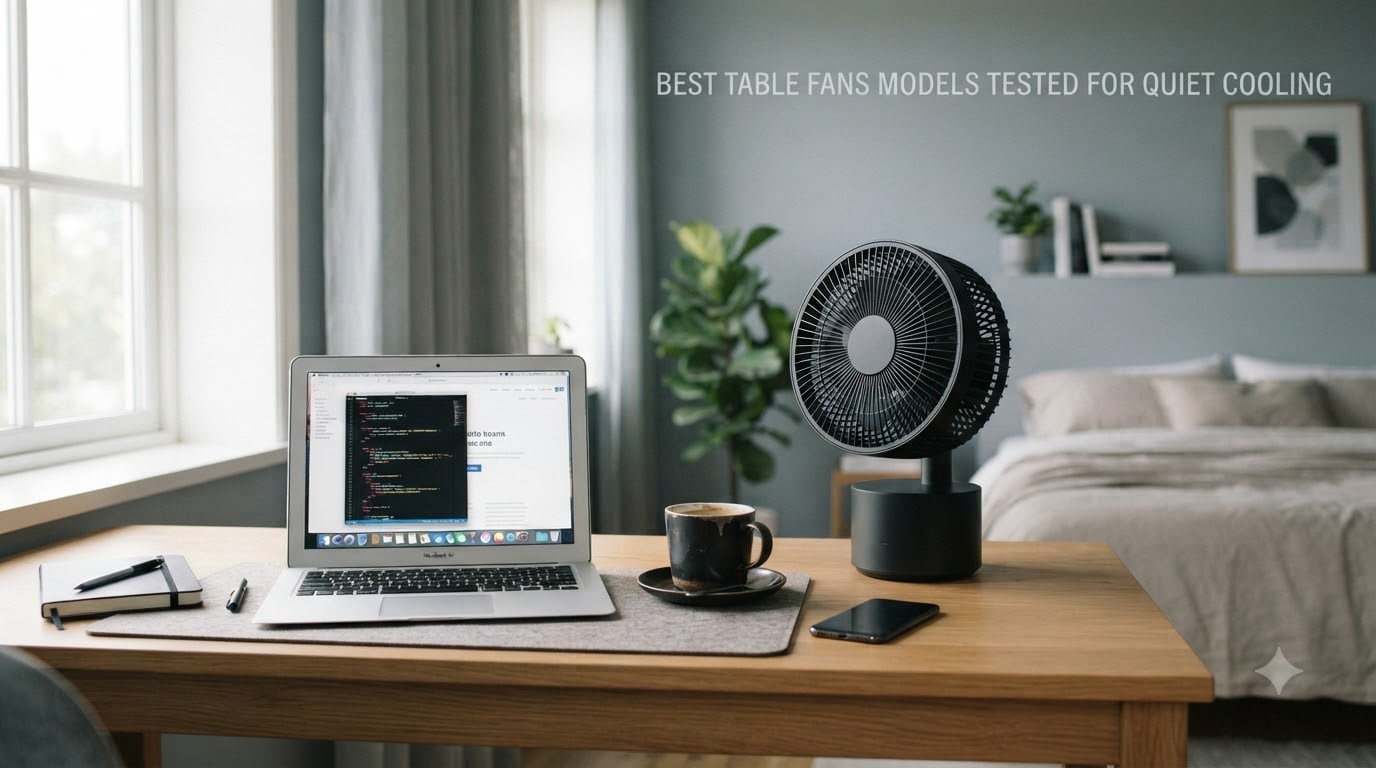 best table fans models tested for quiet cooling