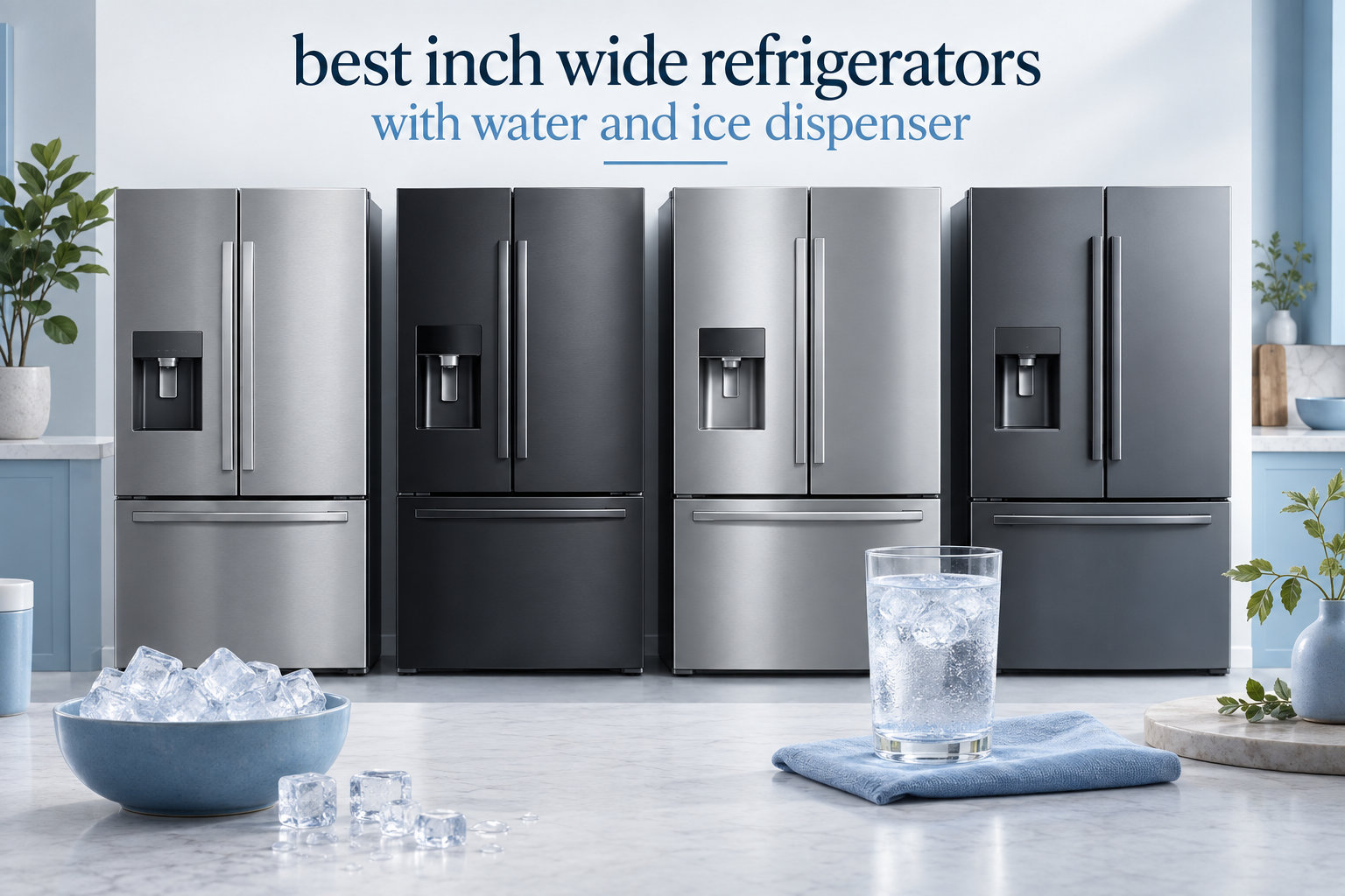 best 30 inch wide refrigerators with water and ice dispenser
