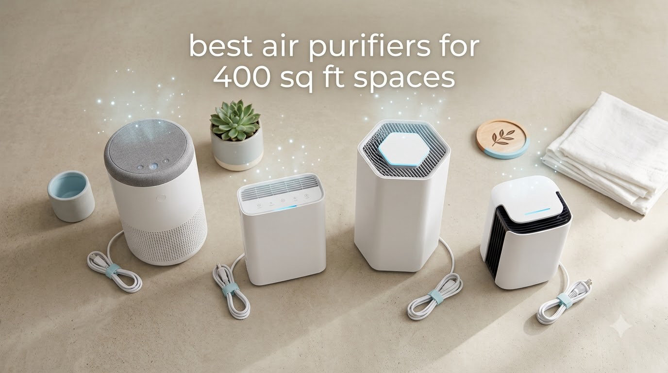 best air purifiers for 400 sq ft spaces