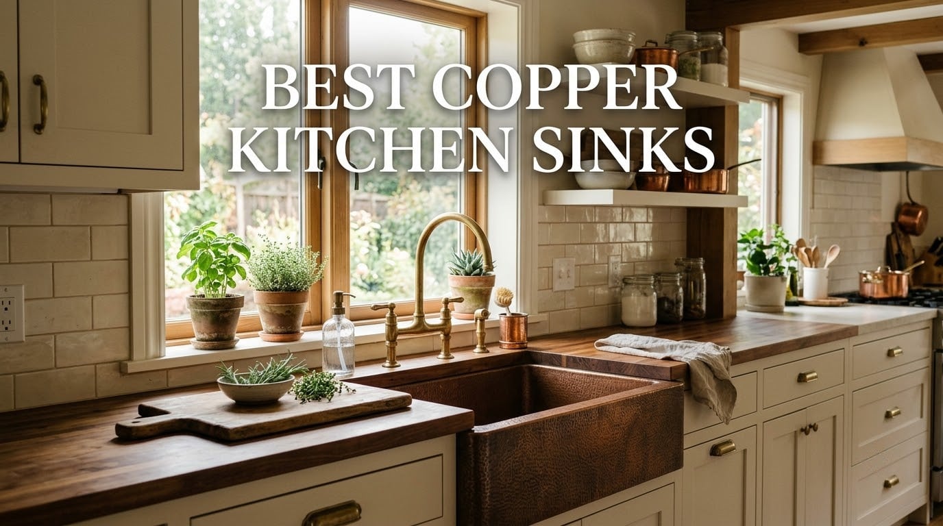best copper kitchen sinks