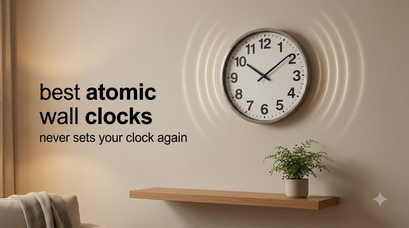 best atomic wall clocks never sets your clock again