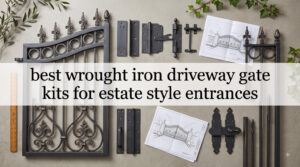 best wrought iron driveway gate kits for estate style entrances
