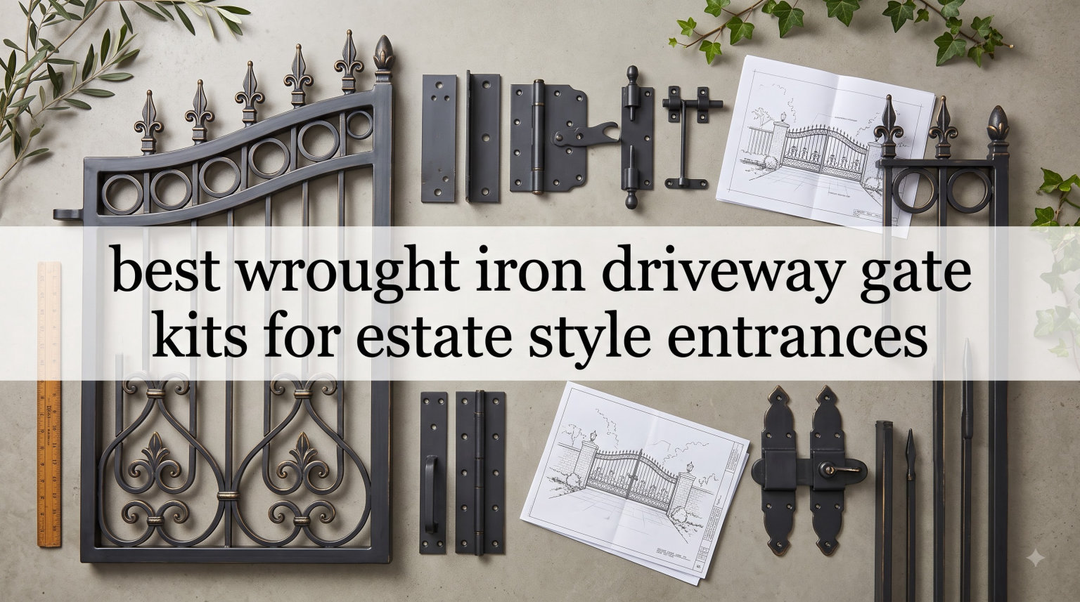 best wrought iron driveway gate kits for estate style entrances