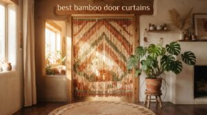 best bamboo door curtains