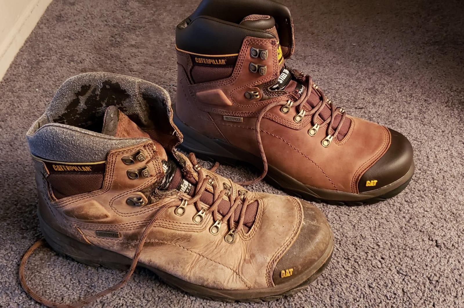 CAT Men's Diagnostic Waterproof Steel-Toe Work Boot customer photo 2