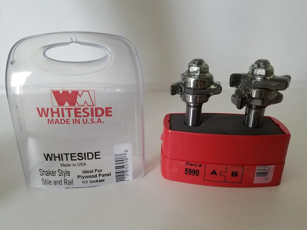 Whiteside 5990 Shaker Stile & Rail Router Bit: 13/16 Inch Cutting Length, 1/2 Inch Shank, 1-5/8 Inch Large Diameter, 7/32 Inch Tongue Thickness customer photo 1
