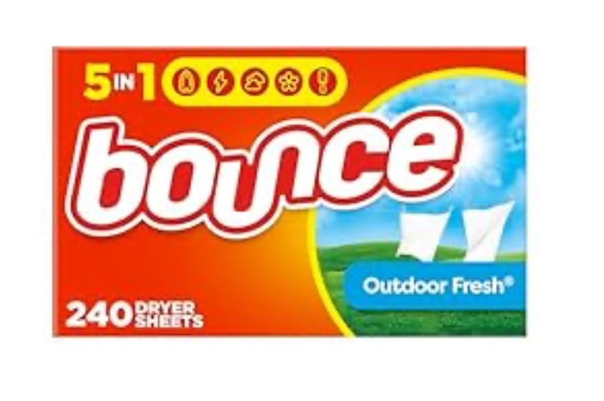 Bounce Fabric Softener Sheets, Outdoor Fresh Scent, 240 Count customer photo 1