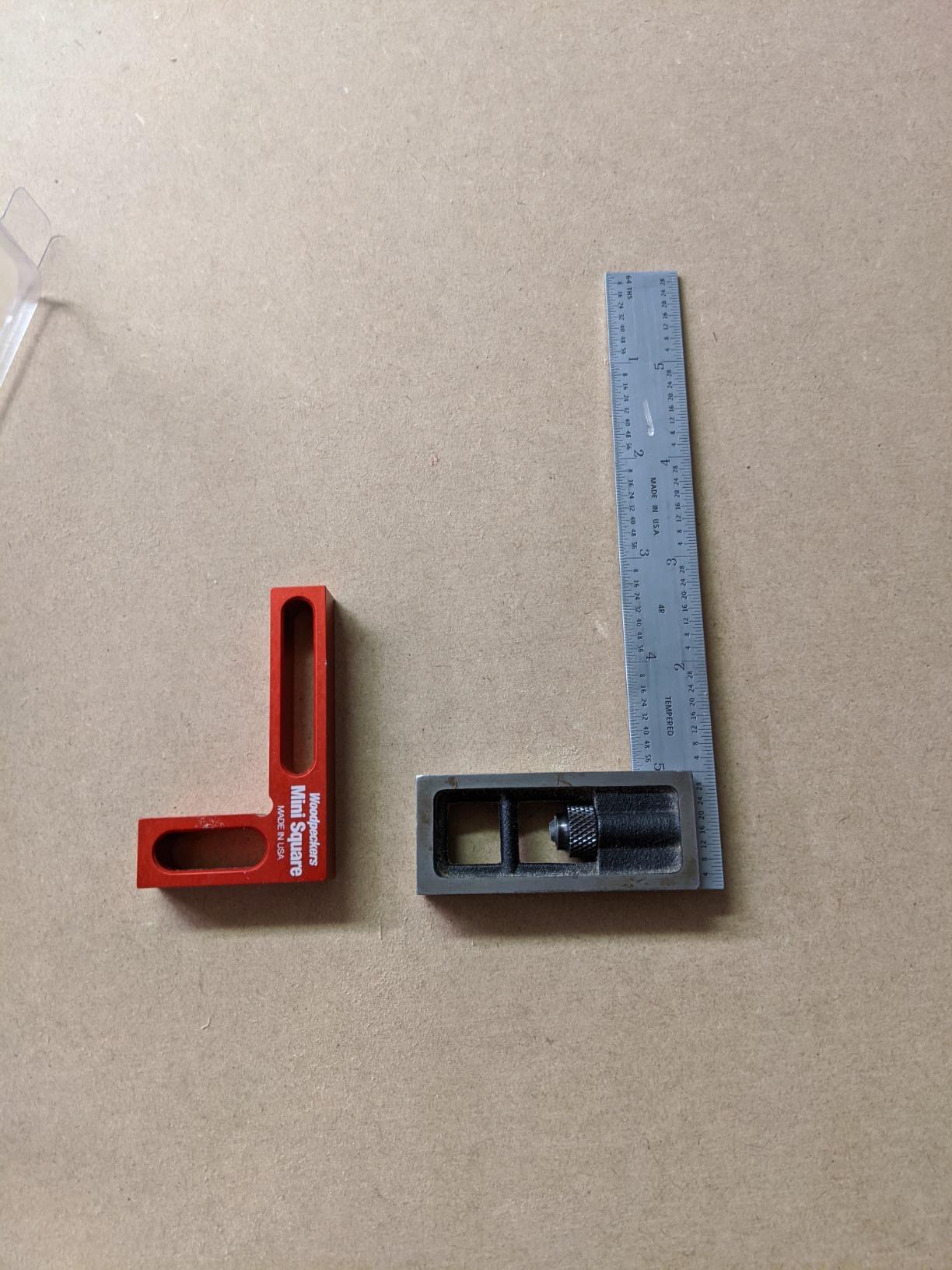 Woodpeckers Mini Square, Made in USA, Small Pocket Woodworking Square for Setup, Assembly, Checking Cutting Edge customer photo 2