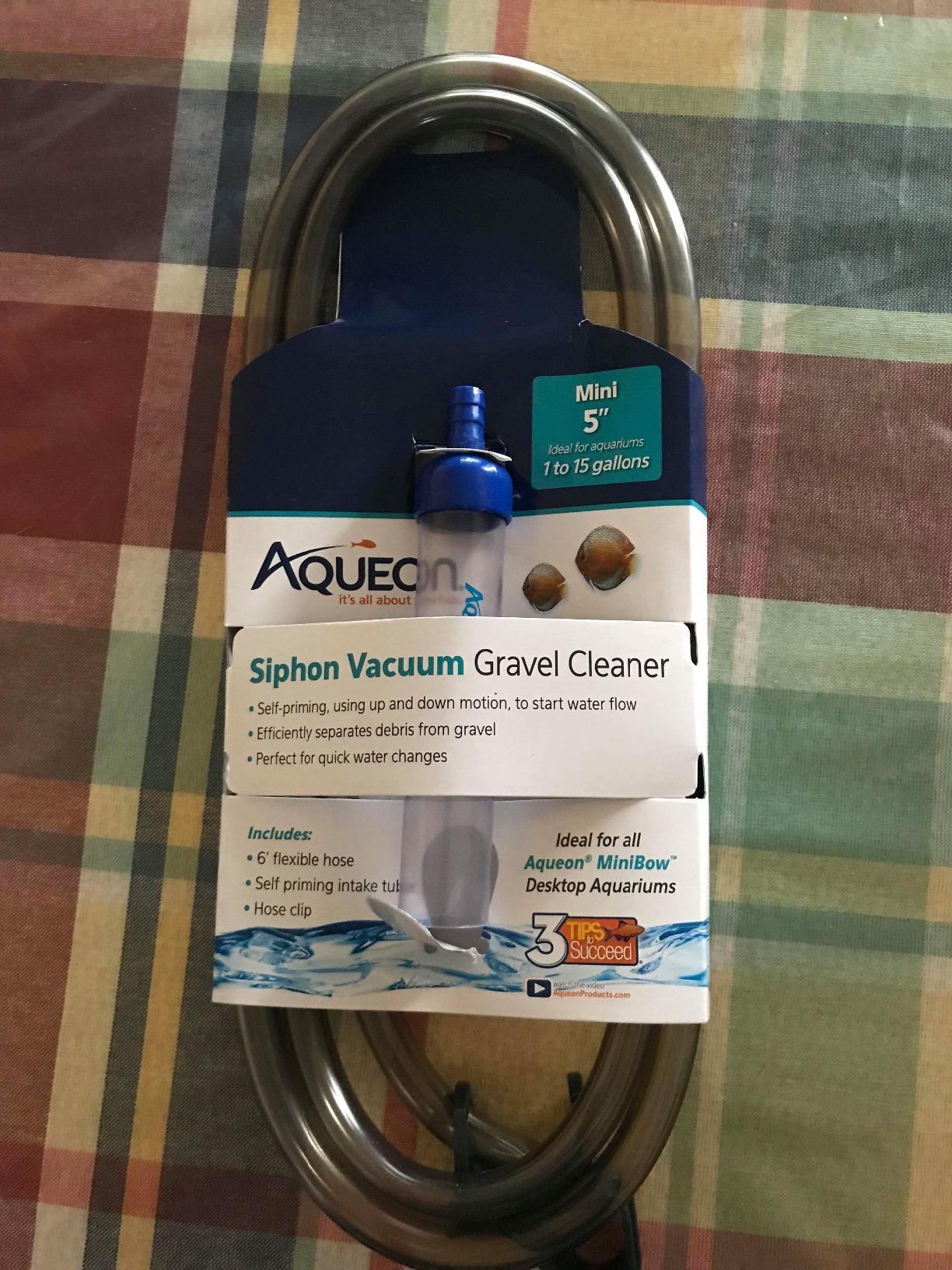 Aqueon Siphon Vacuum Aquarium Gravel Cleaner Mini - 5 Inches customer photo 2
