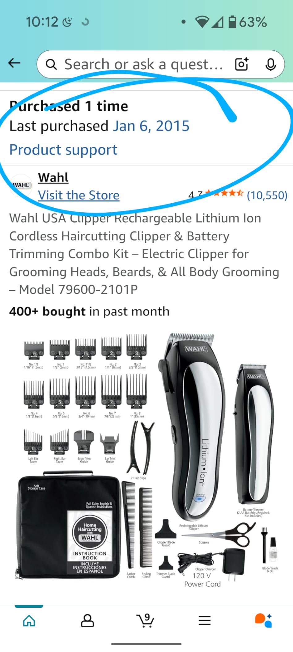 Wahl USA Lithium-Ion Cordless Hair Clipper & Trimmer Haircutting Combo Kit customer photo 1