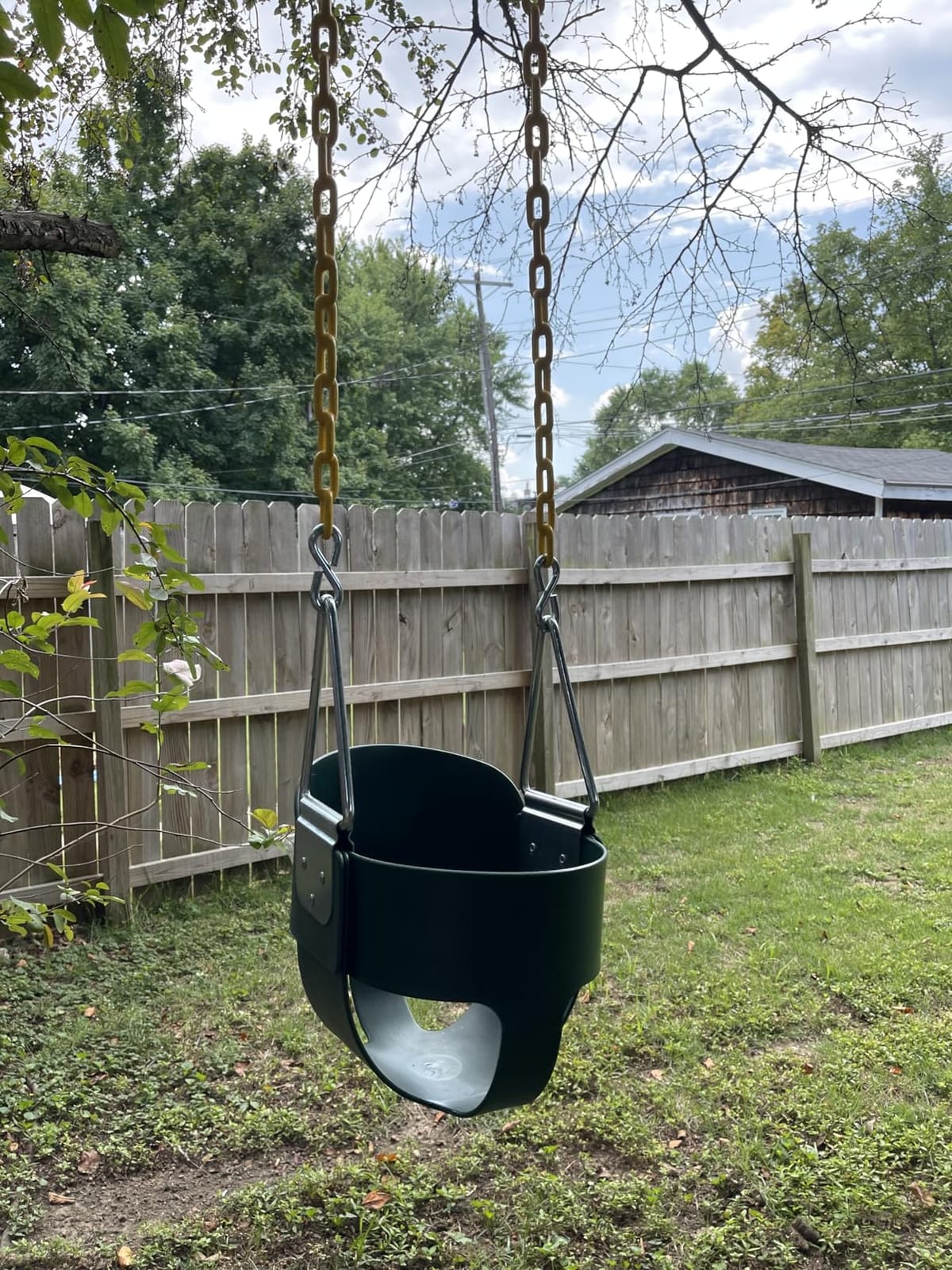 Eastern Jungle Gym Heavy-Duty High Back Full Bucket Toddler Swing, Green customer photo 1