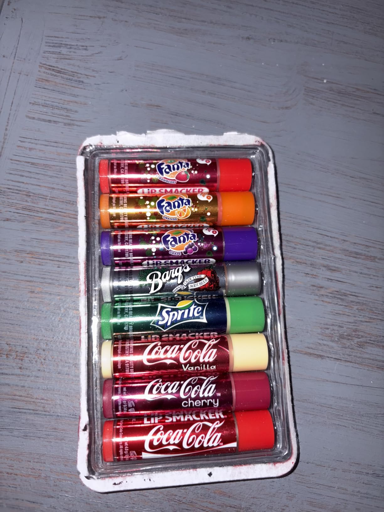 Lip Smacker Coca-Cola Flavored Balm, 8 Count, Flavors Coke, Cherry Vanilla Sprite, Root Beer, Orange Fanta, Grape Strawberry Fanta customer photo 2
