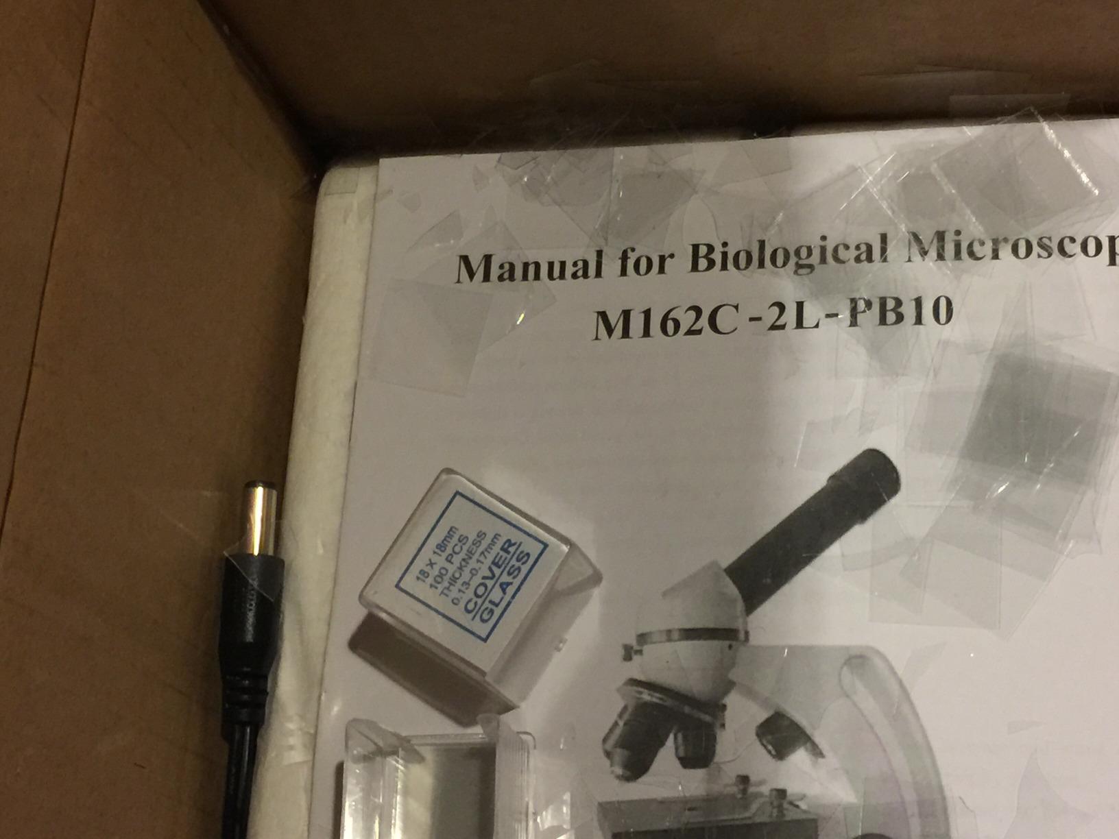 AmScope M162C-2L-PB10-WM-SP14-50P100S 1000X Microscope Kit customer photo 2